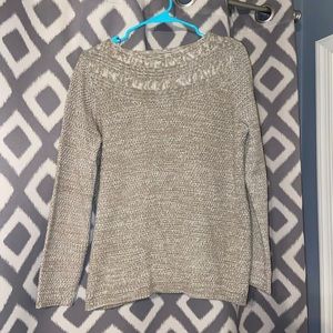 tan sweater (Croft&Barrow)